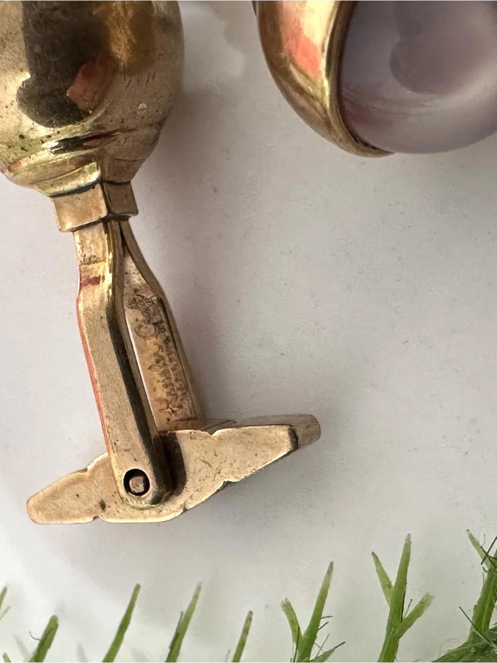 VINTAGE⚜️ KREISLER CRAFT Acrylic Cabochon Cuff Links